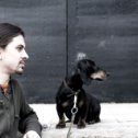 Фотография "весной около дома, я слева, собаку звали марк..."