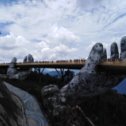Фотография "Золотой мост "Руки Бога" во вьетнамском городе Дананге. Построен в 2018 г."