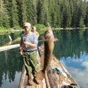 Фотография "Fishing at one of the mountain lake"