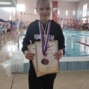 Фотография "Внучок занял два третьих места в соревнованиях  по плаванию , которые проходили в г. Красный Сулин."