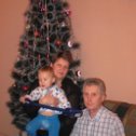 Фотография "Я с женой и внуком Олежкой."
