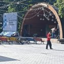 Фотография "Эстрада в парке Баумана, Москва. Здесь снимали "Покровские ворота""