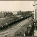 Фотография "1 мая 1923 года. Улица К. Маркса (ныне Гончарова). Вид с балкона быв. дома Токарева (Гончарова, 50)."