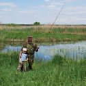 Фотография "с внуком на рыбалке"