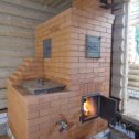 Фотография "Банная печь с кирпичной каменкой, выполнена п. Пестяки Ивановской области"