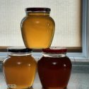 Фотография "Мёд с собственной пасеки,в ассортименте:акация (майский),цветочный, кориандр,подсолнух. 
8-927-516-31-65"