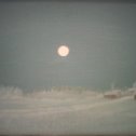 Фотография "Морозное лунное утро. х.к.м., 20х30, 02.01.2022 г."