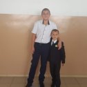 Фотография "С братом на 1 сентября он идет в 1 класс в первый раз"
