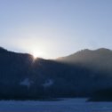 Фотография "Восход в Саянских горах."