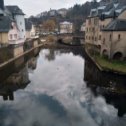 Фотография "Pfaffenthal, Luxembuerg.Старый город, речка Alzette"