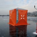 Фотография "Палатка зимняя WOODLAND ICE FISH 4, 180х180х210 см (оранжевый)"