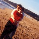 Фотография "Миша и я в Half Moon Bay, CA, USA, 2003"
