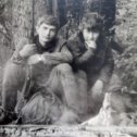 Фотография "Работа в ЮГЭ. 1972г. Мой брат Слава и студентка Томского ГРТ Люба Котенева. Курагинский район."