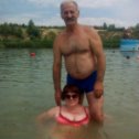 Фотография "С мужем на озере. "