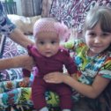 Фотография "Внученька моя Василиса , семь месяцев и племянница Викуша ! "