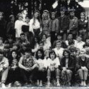 Фотография "Первый раз в пионерском лагере (первый слева, нижний ряд)"