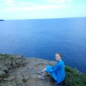 Фотография "Алена..у моря июнь 2016 на мысе Тобизина остров Русский"