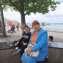 Фотография "9 мая 2024г. На набережной Геленджика с внуком Никитой"