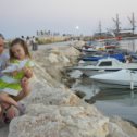 Фотография "мы с дочкой на пристани"