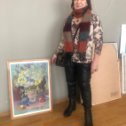Фотография "Мою картину "Полевой букет" взяли на выставку, которая проходит сейчас в Выставочном зале Союза художников"