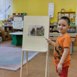 Фотография "Мой внучок Назарушка рассказывает  о домашних животных "