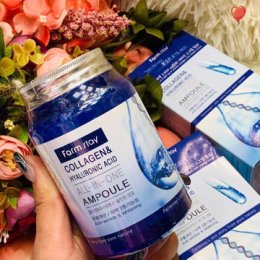 Фотография "КОРЕЯ ОРИГИНАЛ ‼
FarmStay Collagen & Hyaluronic Acid all-in-one ampoule
Ампульная сыворотка, которая обеспечит вашей коже комплексный уход. Она оказывает мощное антивозрастное действие, наполняет клетки влагой, укрепляет их, устраняет возрастные изменения"