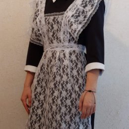 Фотография "Продам форму : Платье и фартук,р-р 46,покупали новую, одевала 3-4раза,в отличном состоянии. 1500р.,обращаться по тел 89171681067"