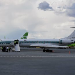 Фотография "Ту 134, выполнившая 21 мая 2019 последний полет."