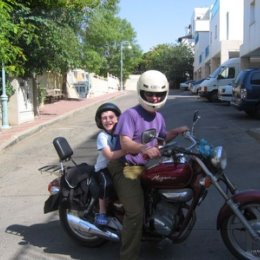 Фотография "S plemiannikom na moiem liubimom motozikle"