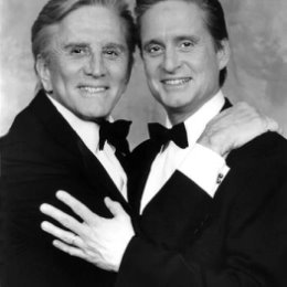 Фотография "Kirk Douglas and son Michael Douglas, 1974"