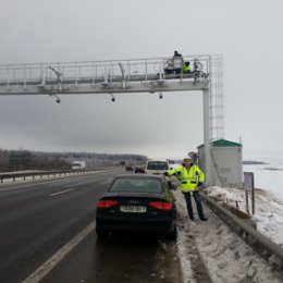 Фотография "Первая станция электронного сбора платы "Капш""