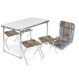 Фотография "🌍🌍🌍Набор стол+стулья (ССТ-К2/1 металлик-хант)🌍🌍🌍

Комплект складной мебели для отдыха на открытом воздухе. Общий вес 8 кг. В набор входит стол и 4 стула."