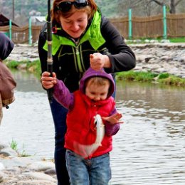 Фотография "С детьми на рыбалке :) (Тургеньское ущелье)"