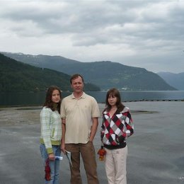 Фотография "С девчонками в Норвегии, июль 2009"