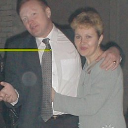 Фотография "я с женой на Новый год 2001г"