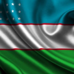 Фотография "флаг страны п и д а р а с о в узбекистана"
