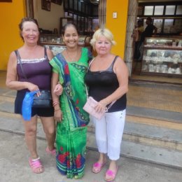 Фотография "Встреча с нашей подругой - индианкой в г.Моргао, Индия, 17.01.2024 г"