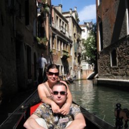 Фотография "Венеция. На гондоле с женой."