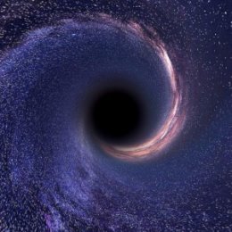 Фотография "Черная дыра всасывающая в себя все космические тела из-за высокой гравитации, так как ее масса очень велика и увеличивается за счет поглащения материии этих космических тел...Весь Космос пронизан движением гравитационной энергии...Почему Земля вращается ."