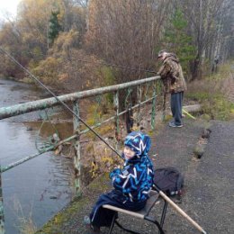 Фотография "С внуком на рыбалке"