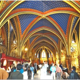 Фотография "Цокольный этаж церкви Сент-Шапель, Париж, Франция."