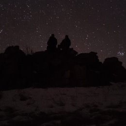 Фотография "Сказочное звёздное небо на Байкале. "