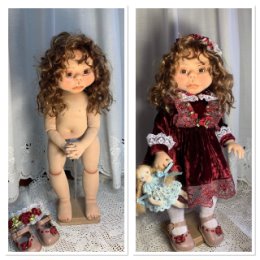 Фотография "Текстильная, интерьерная кукла Маргарита, не для продажи"