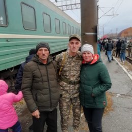 Фотография "Наш солдатик приехал"