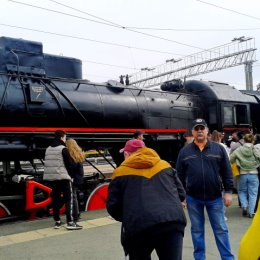 Фотография "8 мая 2024 г....Встреча поезда " Победа ""