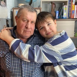 Фотография "21.01.2024г.Дедушка Саша с внуком Егором! "