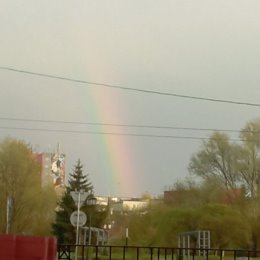 Фотография "Первая радуга 🌈 этой весной !!!!"