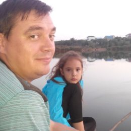 Фотография "С доцей на рыбалке"