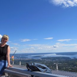 Фотография "Holmenkollen лыжный трамплин (вид сверху), красота неземная....."