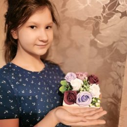 Фотография "Мой подарочек на 8 марта, цветы из мыла❤️❤️❤️"